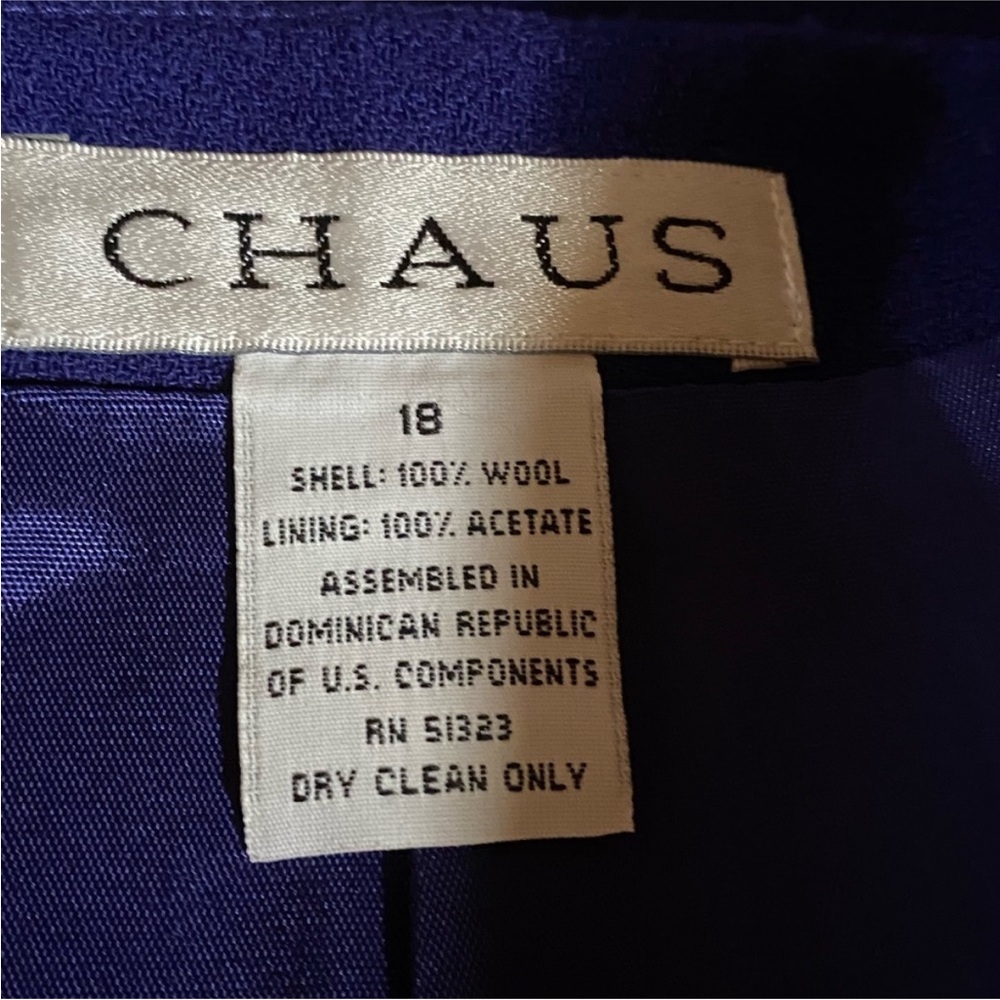 Chaus‎ Vintage 90’s Purple Wool Pencil Skirt - Picture 9 of 9